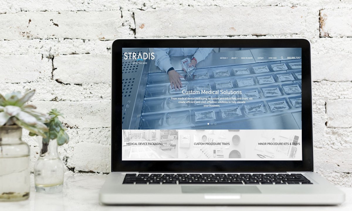 STRADIS HEALTHCARE FACILITY EARNS ISO; 2 EXECS HIRED; WEBSITE REDESIGNED